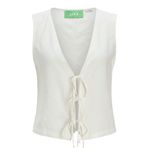 JACK & JONES Bayan Jxbreeze Summer SL Yelek WVN Top, Beyaz, L