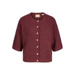 JACK & JONES Bayan Jxevi Ss Hırka Örgü, Cabernet, S