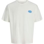 Jack & Jones Bej Erkek Regular Fit T-Shirt 12298480 Jjlegacy Tee Ss Crew Neck - Ekru - M