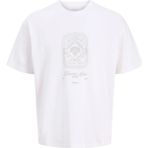 Jack & Jones Beyaz Erkek T-Shirt 12295059 Jorcassıs Tonal Tee C Neck - M