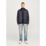 Jack & Jones Bisiklet Yaka A-Form Fit Lacivert Erkek Kazak 12257773_JJEPERFECT Knıt Half Zıp S