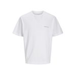 Jack & Jones Bisiklet Yaka Beyaz T-Shirt, 2XL, 12273388, Bright White, Erkek