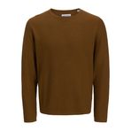 JACK & JONES Bisiklet Yaka Kahve Kazak, M, 12258407, Monks bornoz., Erkek