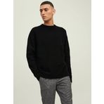 Jack & Jones Bisiklet Yaka Kazak, Siyah, Erkek, L