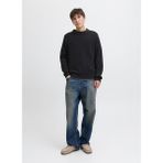 Jack & Jones Bisiklet Yaka Normal Siyah Erkek Kazak 12278816_JJEDOVER KNIT CREW NECK SN