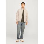 Jack & Jones Bisiklet Yaka Regular Fit Haki Erkek Kazak 12258407_JJECOOPER KNIT CREW NECK N