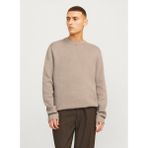 Jack & Jones Bisiklet Yaka Relaxed Kahve Erkek Kazak 12259666_JPRBLAMILANO Stıtch Knıt C - 2XL