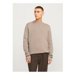 Jack & Jones Bisiklet Yaka Relaxed Kahve Erkek Kazak 12259666_JPRBLAMILANO STITCH KNIT C