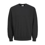 JACK & JONES Bisiklet Yaka Siyah Sweatshirt, M, 12257853, Black, erkek