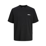 Jack & Jones Bisiklet Yaka Siyah T-Shirt, L, 12276738, Black, Erkek