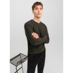 Jack & Jones Bisiklet Yaka Standart Haki Erkek Kazak 12240711_JPRBLAANDERSON Knıt Struct - M