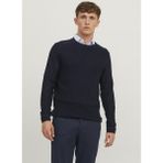 Jack & Jones Bisiklet Yaka Standart Lacivert Erkek Kazak 12240711_JPRBLAANDERSON Knıt Struct - XL