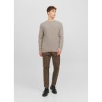 Jack & Jones Bisiklet Yaka Standart Taş Erkek Kazak 12240711_JPRBLAANDERSON KNIT STRUCT