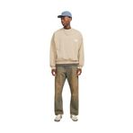 Jack & Jones Bisiklet Yaka Sweatshirt, M, 5003178419, Bej, erkek