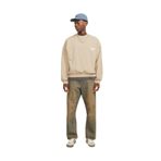 Jack & Jones Bisiklet Yaka Sweatshirt, XL, 5003178419, Bej, erkek