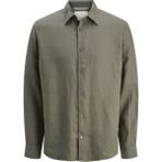Jack Jones Blalawrence Relax Fit Keten Erkek Gömlek 12273907 - XL - Yeşil