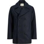 Jack & Jones Blucaptaın Wool Pea Coat Erkek Kaşe Kaban 12239479 - Lacivert - M