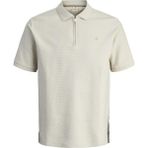 Jack Jones Bluceron Regular Fit Fermuarlı Erkek Polo Yaka Tişört 12284397 - Bej