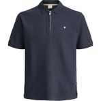 Jack Jones Bluceron Regular Fit Fermuarlı Erkek Polo Yaka Tişört 12284397 - Lacivert