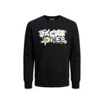JACK & JONES Boy kapüşonlu sweatshirt logolu kapüşonlu kazak Junior, Siyah, 128