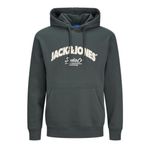 JACK & JONES Bronx Arch Big Kapüşonlu Sweatshirt, L, 12267584, Forest River, erkek