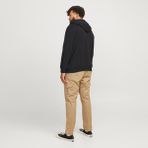 Jack & Jones Büyük Beden Logo Baskili Sweatshirt - Caleb - 3XL - 001-Siyah