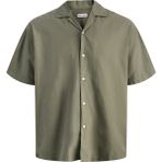 Jack & Jones Büyük Beden Resort Yaka Gömlek - Breeze - 01-Yeşil - 3XL