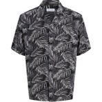 Jack & Jones Büyük Beden Resort Yaka Gömlek - Jeff - 0-Siyah - 4XL