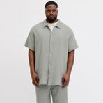 Jack & Jones Büyük Beden Resort Yaka Gömlek - Nantucket - 01-Yeşil - 4XL