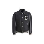 Jack & Jones Carter Varsity Wool Blend Erkek Siyah Ceket ()