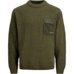 Jack & Jones Cep Detaylı Bisiklet Yaka Kazak - Metro - Siyah - 2XL
