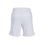 Jack & Jones Comfort Fit Beyaz Melanj Erkek Sweat Şort JPSTSWIFT SWEAT SHORTS SN AUT