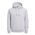 Jack & Jones CORE, Erkek, JCOMONO SWEAT HOOD, Sweatshirts, Açık Gri, XXL