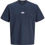 Jack & Jones Core Erkek Tişört Ön Baskılı Kısa Kollu Bisiklet Yaka - Lacivert - M