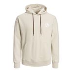 Jack & Jones Core Jcofilo Plain Aw23 Sweat Hood SN Kırık Beyaz Erkek Sweatshirt