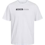 Jack Jones Corp Logo Play Plus Erkek Tişört 12243630 - Beyaz - 8XL