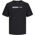 Jack Jones Corp Logo Play Plus Erkek Tişört 12243630 - Siyah - 2XL