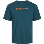 Jack Jones Corp Logo Play Plus Erkek Tişört 12243630 - Yeşil - 2XL