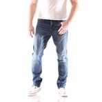 Jack & Jones dar kesimli erkek pantolonu Glenn orijinal AM 814, Mavi (Blue Denim), 29W / 34L