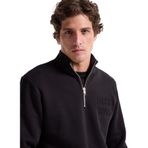 Jack & Jones Dik Yaka Sweatshırt, S, 5003317729, Siyah, erkek