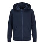 Jack & Jones Düz Erkek Çocuk Sweatshırt 12250532, Lacivert, 8 Yaş