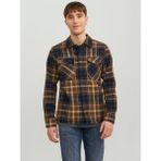 Jack & Jones Ekose Desenli Uzun Kollu Gömlek - Eddie - Sütlü Kahve