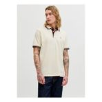 Jack & Jones Ekru Erkek Polo T-Shirt 12136668 Jjepaulos Polo Ss Noos