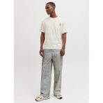 Jack & Jones Ekru Erkek Regular Fit T-Shirt 12288897 Jjedover Slub Tee Ss Noos