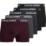 Jack & Jones Erkek 5'li Boxer Paketi - Timothy - 638-Bordo