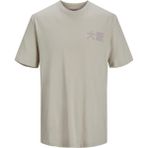 Jack & Jones Erkek Arkası Japon Baskılı Tişört 12210323 - Bej