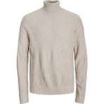 Jack & Jones Erkek Basic Boyunlu Kazak 12243119 - Krem