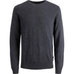 Jack & Jones Erkek Bisiklet Yaka Gri Triko Kazak - 12208364