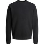Jack & Jones Erkek Bisiklet Yaka Triko Kazak - Milano - 000-Siyah - 2XL
