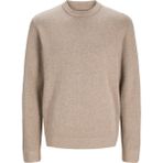 Jack & Jones Erkek Bisiklet Yaka Triko Kazak - Milano - 0019-Bej - XS